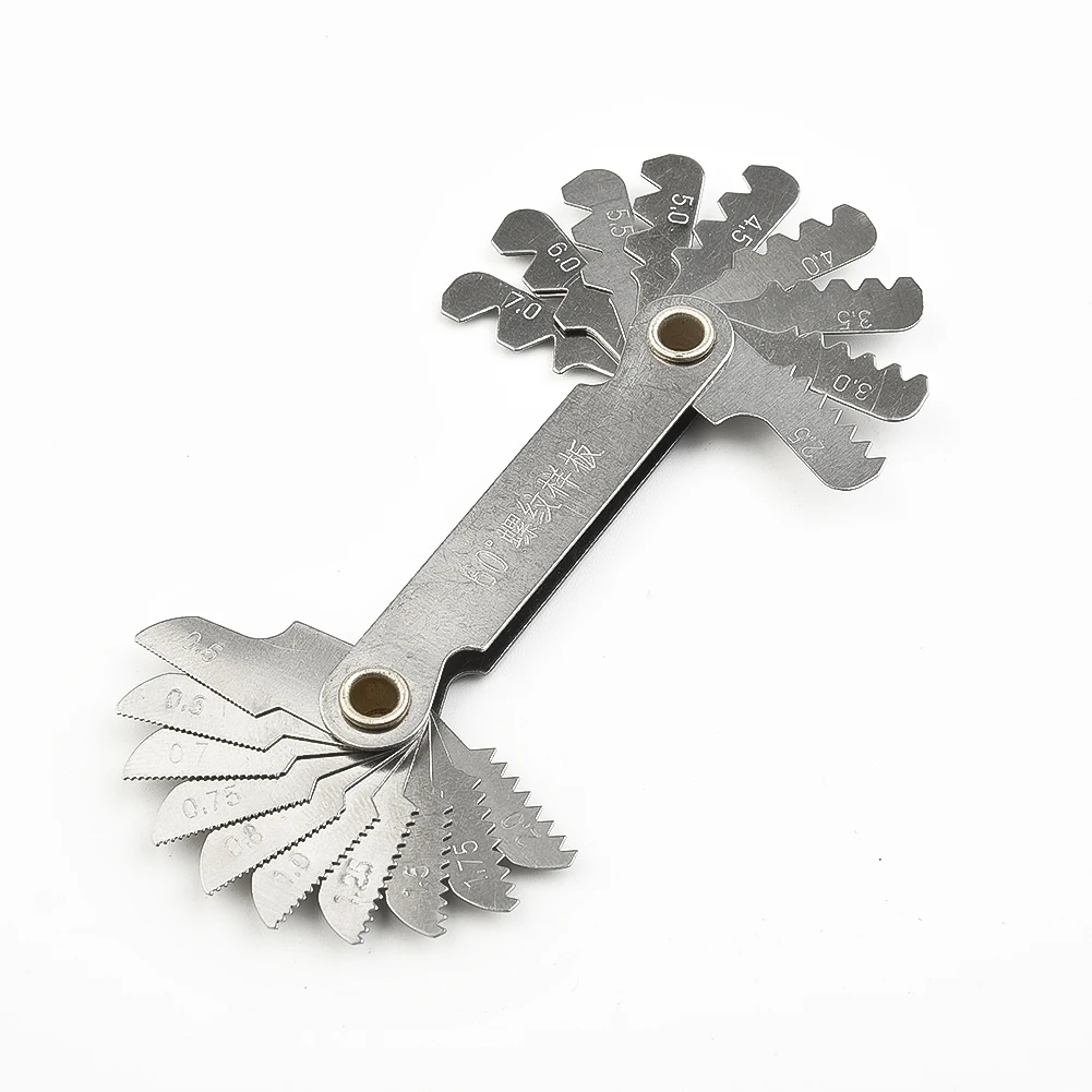 55 60 Degree Metric Inch Thread Plug Gauge Gear Tooth Screw Pitch Gauges Measuring Carbon Steel Center Measurement Lathe Tools
55 60 Degree Metric Inch Thread Plug Gauge Gear Tooth Screw Pitch Gauges Measuring Carbon Steel Center Measurement Lathe Tools