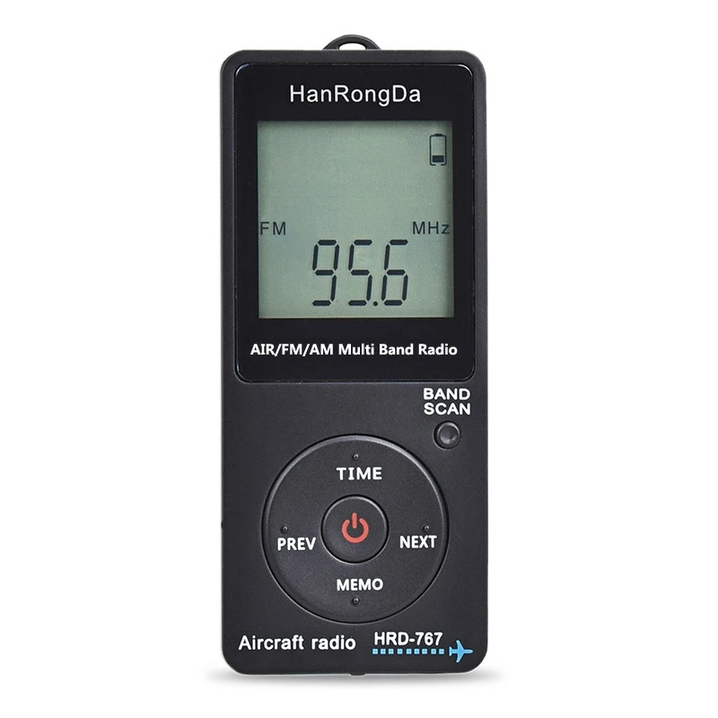 Portable Aircraft Radio Band Receiver with LCD Display Lock Button FM, AM, AIR Radio with Earphone
Portable Aircraft Radio Band Receiver with LCD Display Lock Button FM, AM, AIR Radio with Earphone