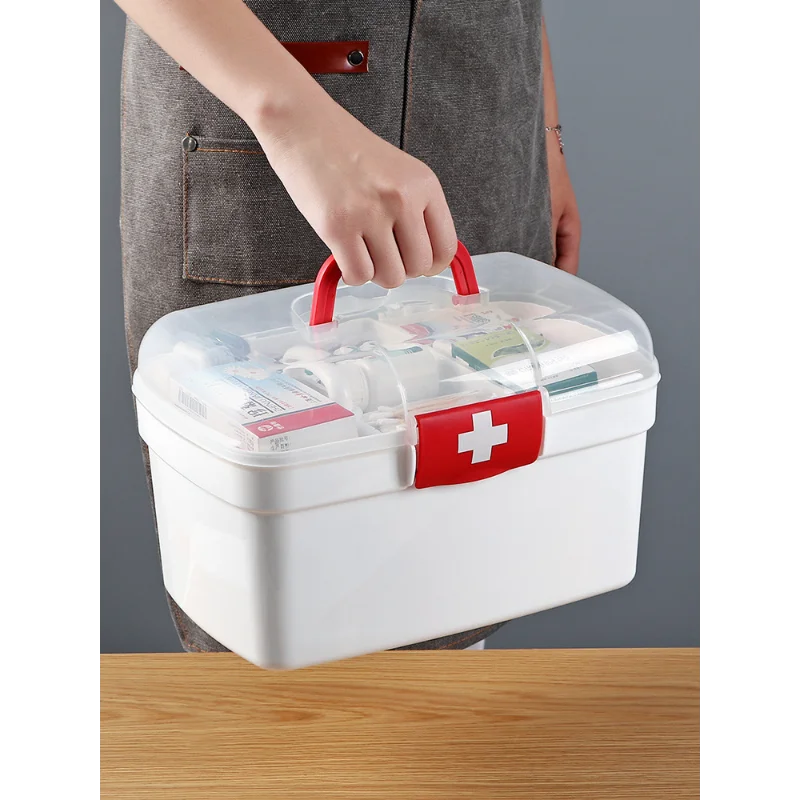 Portable First Aid Kit Storage Organizer Box Plastic Multi-Functional Family Emergency Box with Handle Medicine Chest Tools
Portable First Aid Kit Storage Organizer Box Plastic Multi-Functional Family Emergency Box with Handle Medicine Chest Tools