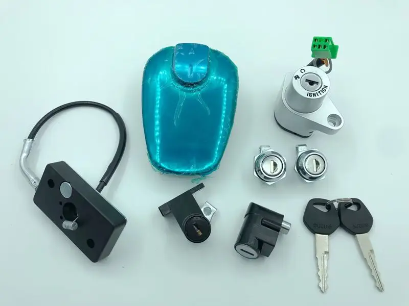 Suitable for Suzuki Yueku GZ150-A set lock, American style Crown Prince GZ125HS electric door lock, fuel tank cover lock 
Suitable for Suzuki Yueku GZ150-A set lock, American style Crown Prince GZ125HS electric door lock, fuel tank cover lock
