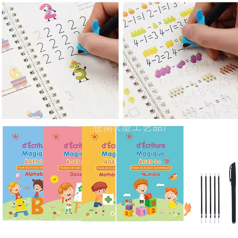 New French Control Pen Practice Reusable for children aged 3~8 years old Rich in Content
New French Control Pen Practice Reusable for children aged 3~8 years old Rich in Content