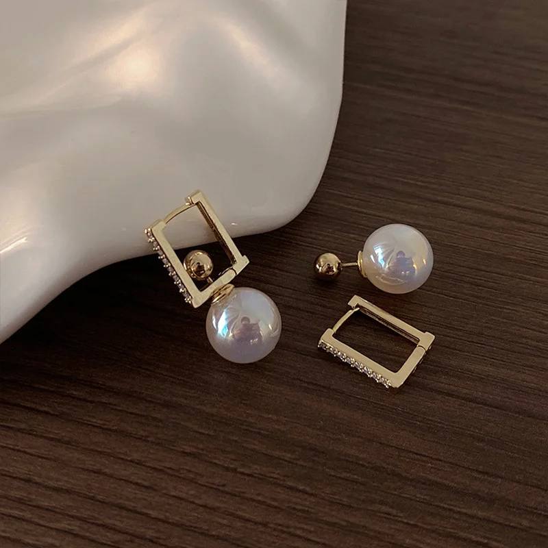 Minar Classic Rainbow AB Color Faux Pearl Hanging Earring Gold Color Beads Square Hoop Earrings for Women Office Lady Jewelry
Minar Classic Rainbow AB Color Faux Pearl Hanging Earring Gold Color Beads Square Hoop Earrings for Women Office Lady Jewelry