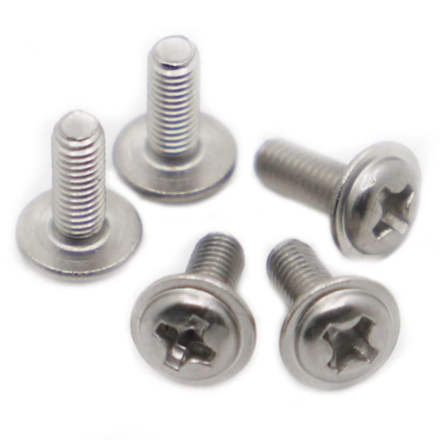 DIN967 304 Stainless Steel PWM Cross Phillips Pan Round Head With Washer Padded Collar Screw Bolt M2 M2.5 M3 M4 M5 M6
DIN967 304 Stainless Steel PWM Cross Phillips Pan Round Head With Washer Padded Collar Screw Bolt M2 M2.5 M3 M4 M5 M6