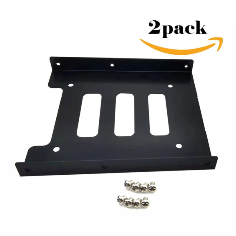 

2pcs 2.5'' SSD HDD to 3.5'' Mounting Adapter Bracket Base HDD Bracket,For PC hard drive enclosures