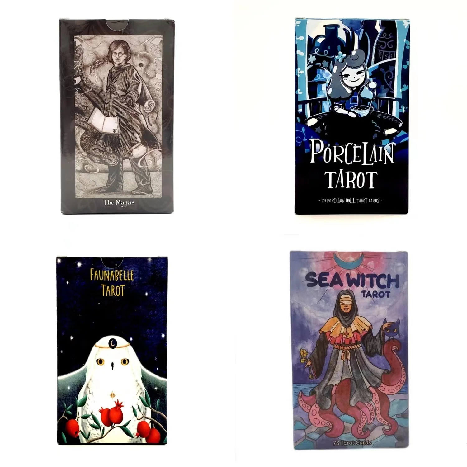2022 New English Tarot Card Deck 12x7cm Porcelain Fauna Belle Sea Witch Tarot For Friends Party Diviantion Future Board Games
2022 New English Tarot Card Deck 12x7cm Porcelain Fauna Belle Sea Witch Tarot For Friends Party Diviantion Future Board Games