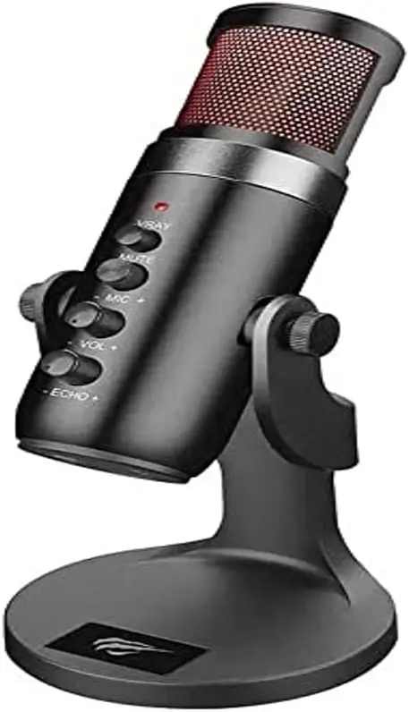 Condensador RGB GK59, USB, Omnidirecional, Plug and Play, Anti-Vibraçã, Botões Mute ECHO e Volume
Condensador RGB GK59, USB, Omnidirecional, Plug and Play, Anti-Vibraçã, Botões Mute ECHO e Volume