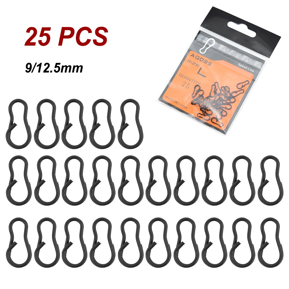20pcs/Lot Hook Snaps Fishing Snap Clips Speed Links Swivel Hook Snap Carp Terminal Tackle Lures Accessories
20pcs/Lot Hook Snaps Fishing Snap Clips Speed Links Swivel Hook Snap Carp Terminal Tackle Lures Accessories