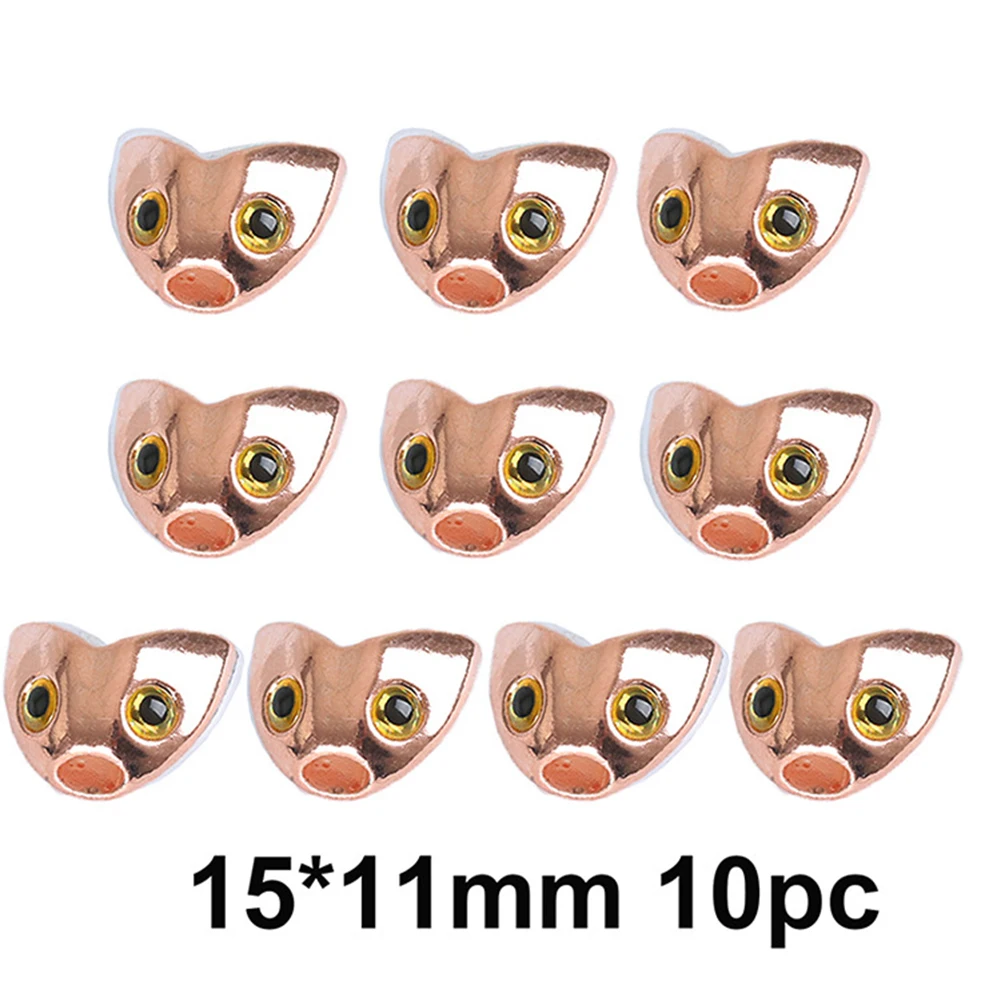 10pcs Fly Tying Fish Skulpin Head Flier DIY Materials Jig Beads Streamer Heads Copper Fly Tying Materials Fishing Accessories
10pcs Fly Tying Fish Skulpin Head Flier DIY Materials Jig Beads Streamer Heads Copper Fly Tying Materials Fishing Accessories