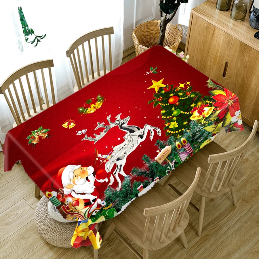 Christmas Tablecloth Sleigh Christmas Eve Pattern Waterproof Rectangular Wedding Decoration Tea Table Cover скатерть Manteles
Christmas Tablecloth Sleigh Christmas Eve Pattern Waterproof Rectangular Wedding Decoration Tea Table Cover скатерть Manteles
