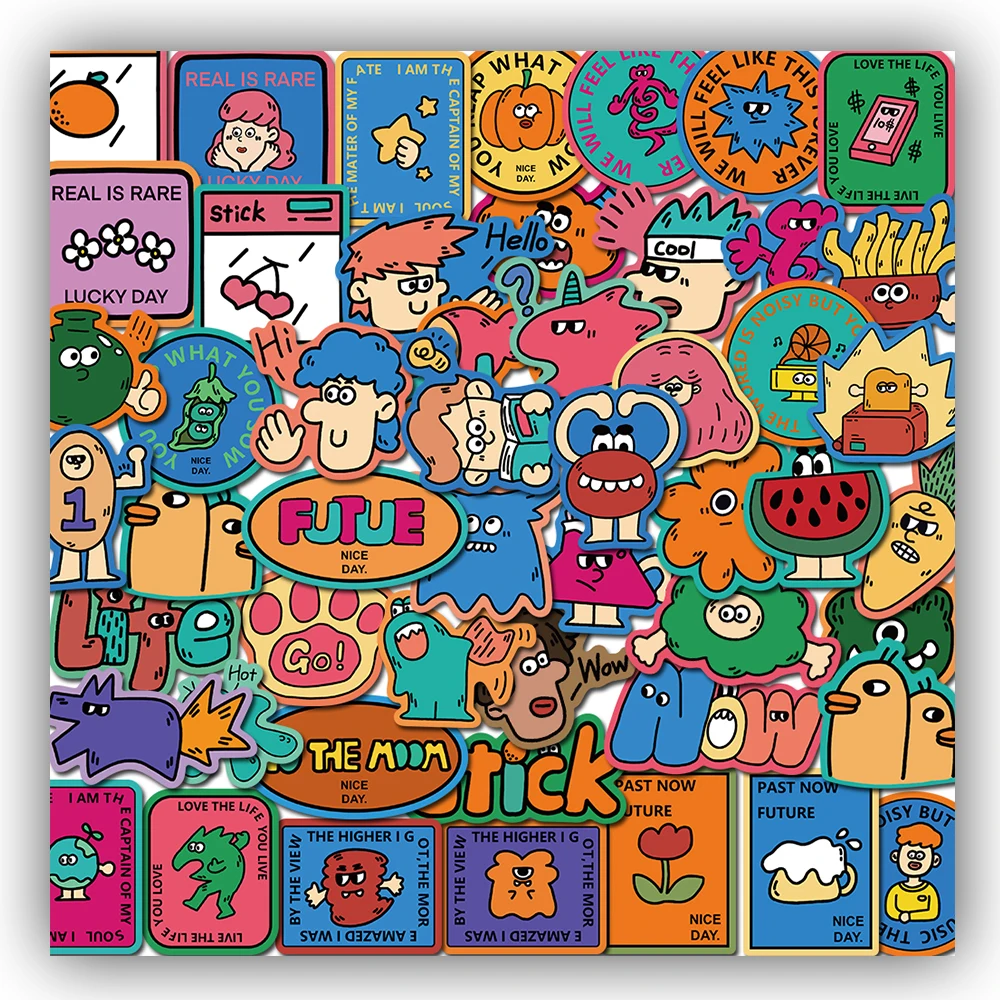 50PCS Funny Cartoon Graffiti Joke Interesting Stickers Vintage Gift DIY Notebook Luggage Motorcycle Laptop Refrigerator Decals
50PCS Funny Cartoon Graffiti Joke Interesting Stickers Vintage Gift DIY Notebook Luggage Motorcycle Laptop Refrigerator Decals