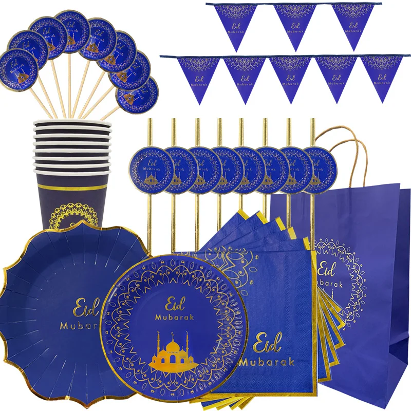 Eid Mubarak Disposable Tableware Ramadan Mubarak Banner Balloon Ramadan Decoration for Home Muslim Islamic Party Cup Plate Decor
Eid Mubarak Disposable Tableware Ramadan Mubarak Banner Balloon Ramadan Decoration for Home Muslim Islamic Party Cup Plate Decor
