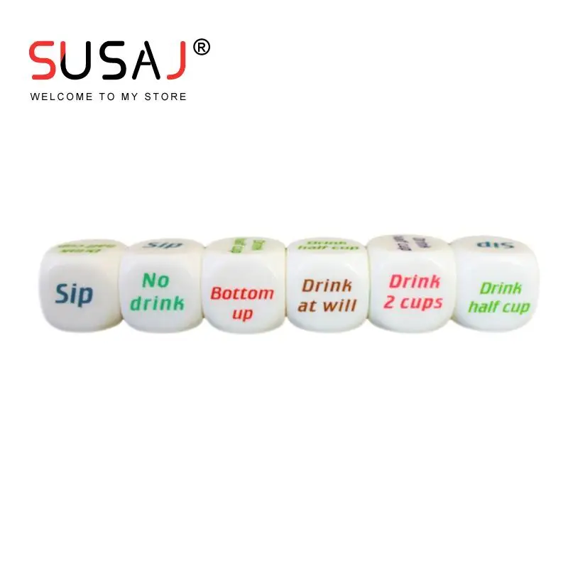 1pc English Drinking Wine Mora Dice Poker Gambling Dice Toy Fun Board Game Night Bar KTV Entertainment Party Dice 25MM
1pc English Drinking Wine Mora Dice Poker Gambling Dice Toy Fun Board Game Night Bar KTV Entertainment Party Dice 25MM