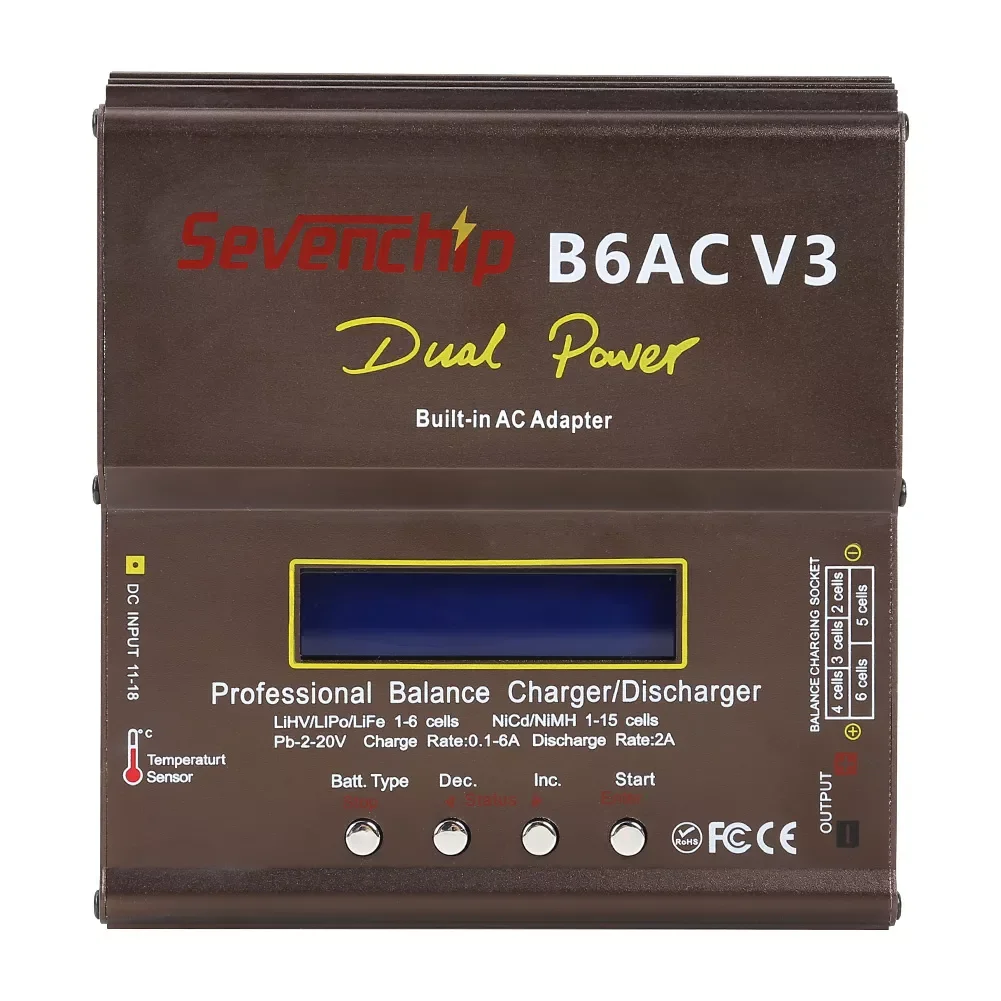 iMAX B6AC V3 80W Battery Charger Lipo NiMh Li-ion Ni-Cd Digital RC Helicopter Balance Charger Discharger Power Adapter
iMAX B6AC V3 80W Battery Charger Lipo NiMh Li-ion Ni-Cd Digital RC Helicopter Balance Charger Discharger Power Adapter
