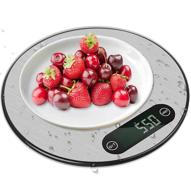 Digital Kitchen Scale,Thin& Round Design11lb/5 Kg Multifunctional Scale,Baking & Cooking 1G/0.1Oz Precise Graduation
Digital Kitchen Scale,Thin& Round Design11lb/5 Kg Multifunctional Scale,Baking & Cooking 1G/0.1Oz Precise Graduation