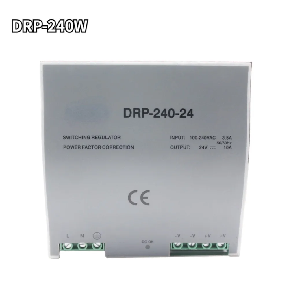 

Switching Power Supply 24 Volt 10a 48V 5A DRP-240-48 240W Universal Input Single Output Industrial DIN Rail Ac-dc Source Power Z