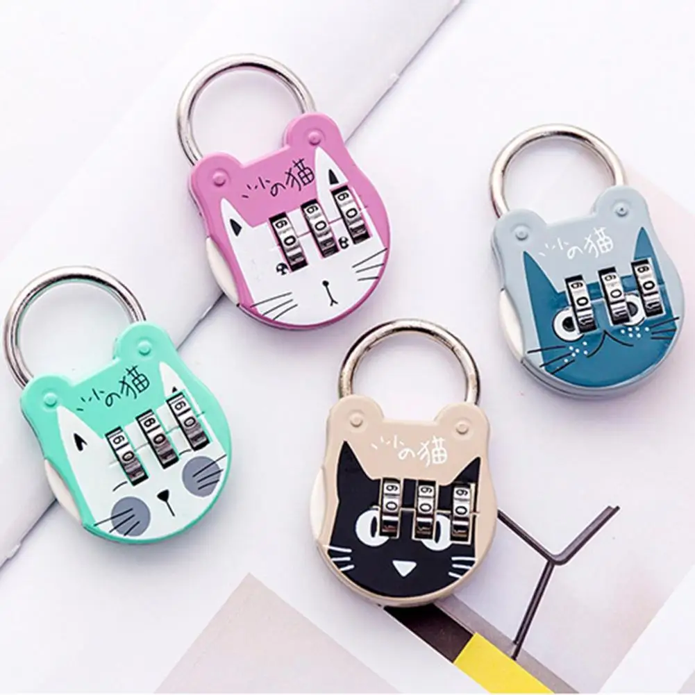 Good Hardness Excellent Cute Cat Zipper Bag Code Number Lock Accurate Password Padlock Convenient for Backpack
Good Hardness Excellent Cute Cat Zipper Bag Code Number Lock Accurate Password Padlock Convenient for Backpack