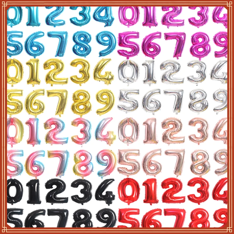 inch Rose Gold Sliver digital number Figure Foil balloons kids Adult Birthday Party Decoration Supplies Ballon
inch Rose Gold Sliver digital number Figure Foil balloons kids Adult Birthday Party Decoration Supplies Ballon