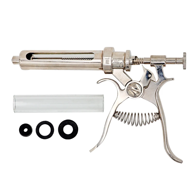 50ml Adjustable and Continuous Syringe Animal Injector Gun Animal Drench Gun for Veterinarian
50ml Adjustable and Continuous Syringe Animal Injector Gun Animal Drench Gun for Veterinarian