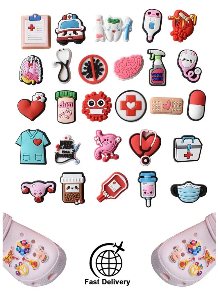 1Pcs PVC Nurse Hospital for Crocs Charms DIY Badge Women Sandals Buckle Kids Pins Decoration Jeans Shoe Accessories Dropshipping 
1Pcs PVC Nurse Hospital for Crocs Charms DIY Badge Women Sandals Buckle Kids Pins Decoration Jeans Shoe Accessories Dropshipping