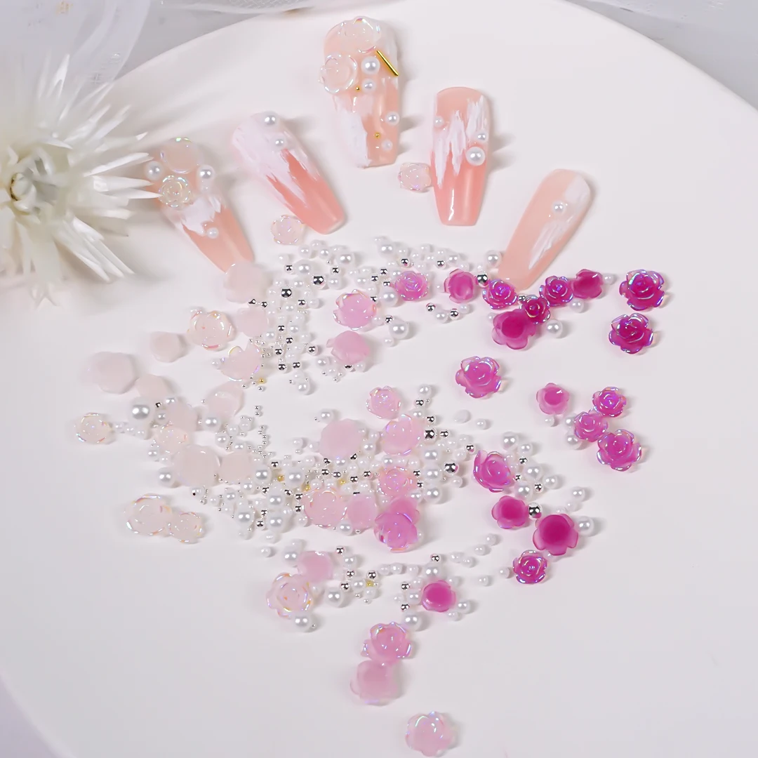 Aurora Rose Flower UV Sensitive Color-Changed 3D Nail Acrylic Glitter Charms Mixed Beads Rhinestone Decorations Parts Manicure
Aurora Rose Flower UV Sensitive Color-Changed 3D Nail Acrylic Glitter Charms Mixed Beads Rhinestone Decorations Parts Manicure