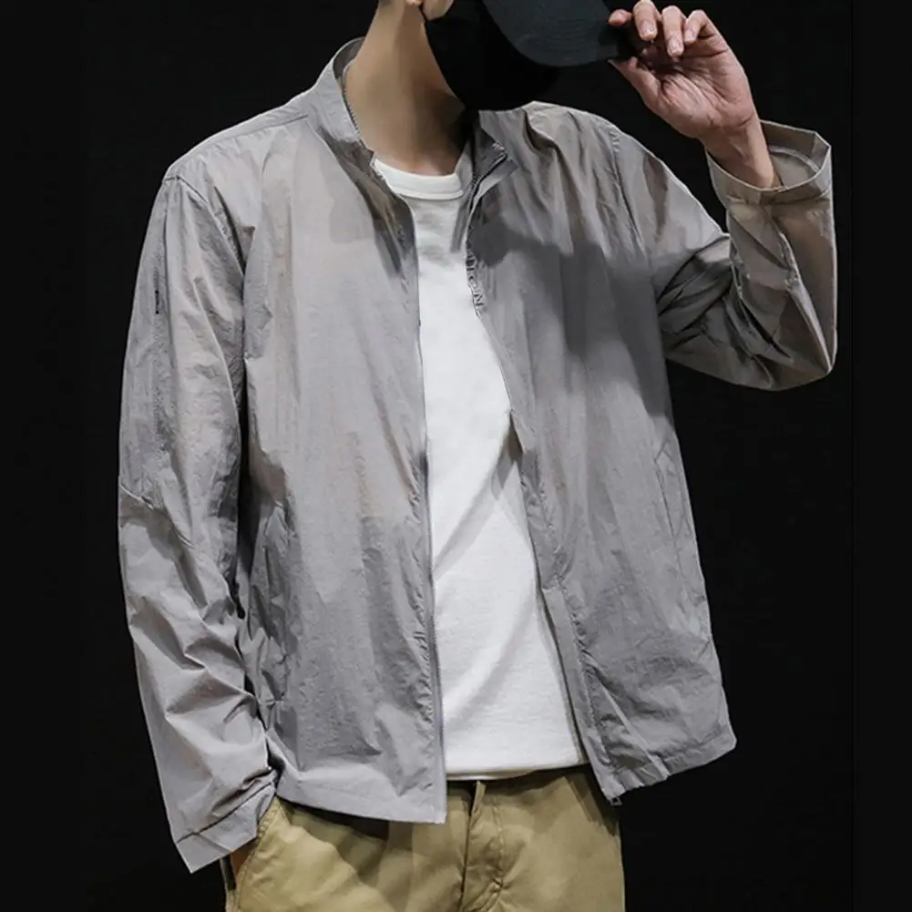 Solid Color Zipper Sun Protection Coat Summer Draping Pockets Jacket All Match Breathable Long Sleeve Outdoor Coat for Fishing
Solid Color Zipper Sun Protection Coat Summer Draping Pockets Jacket All Match Breathable Long Sleeve Outdoor Coat for Fishing