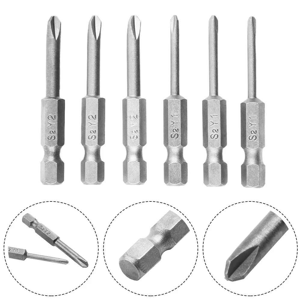 6pcs 50mm Y1 Y2 Y Tip Head Screwdriver Bits Set Hex Shank Magnetic Screwdriver For Manual Electric Screwdriver
6pcs 50mm Y1 Y2 Y Tip Head Screwdriver Bits Set Hex Shank Magnetic Screwdriver For Manual Electric Screwdriver