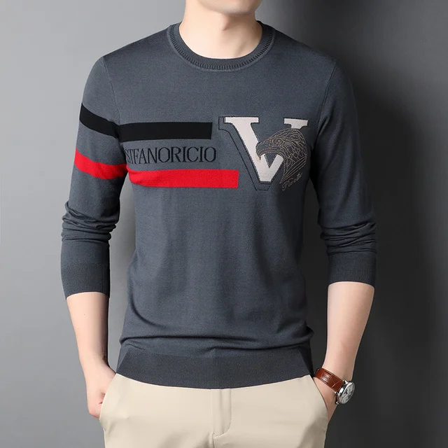 Luxury Top Cool Grade New Fashion Brand Designer Plain Pullover Knit Street Wear Oneck Sweater Casual Mens Clothes 2023
Luxury Top Cool Grade New Fashion Brand Designer Plain Pullover Knit Street Wear Oneck Sweater Casual Mens Clothes 2023
