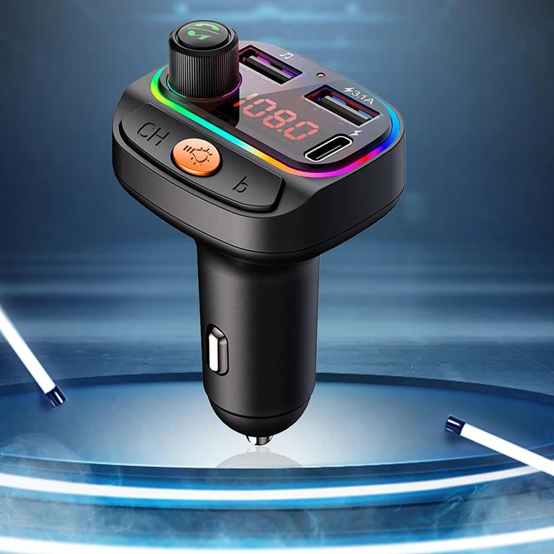C15 Ambient Light Effect Pd/Qc3.0 Fast Charge Bluetooth-compatible Hands-Free Fm Transmitter Car Bluetooth-compatible Mp3
C15 Ambient Light Effect Pd/Qc3.0 Fast Charge Bluetooth-compatible Hands-Free Fm Transmitter Car Bluetooth-compatible Mp3