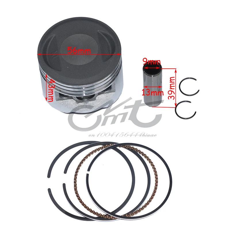 High quality Motorcycle 56mm Piston 13mm Pin Set Kit For YX140 YinXiang 140cc Horizontal Engine Dirt Pit Bike Atv Quad Parts
High quality Motorcycle 56mm Piston 13mm Pin Set Kit For YX140 YinXiang 140cc Horizontal Engine Dirt Pit Bike Atv Quad Parts