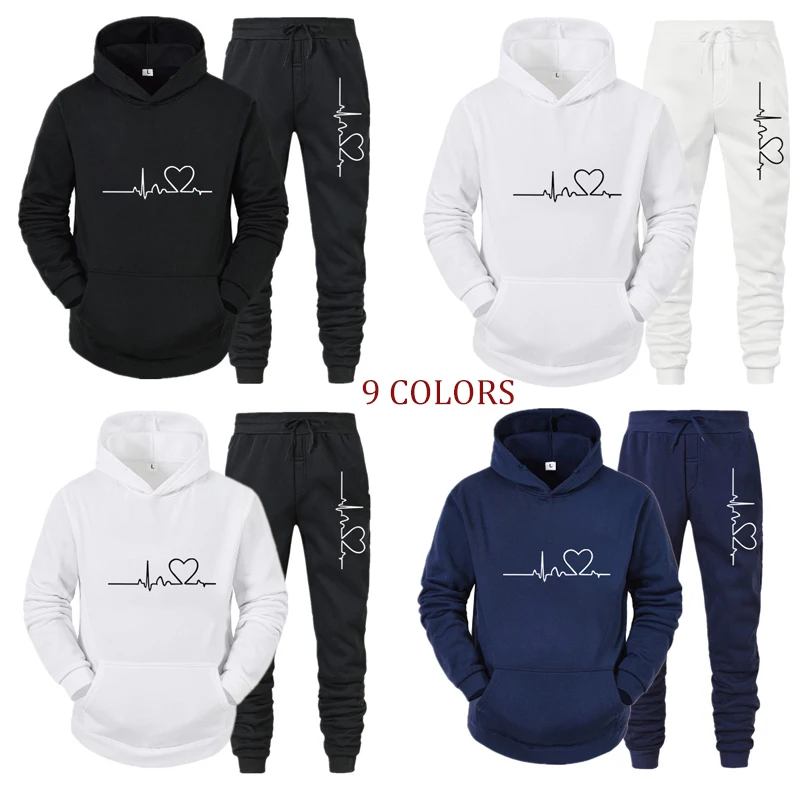 2022 Fashion Women 2PCS Sets Love Printed Autumn Female Tracksuit Sports Sweatshirts Pullover Joggers Sweatpants Outfits Unisex
2022 Fashion Women 2PCS Sets Love Printed Autumn Female Tracksuit Sports Sweatshirts Pullover Joggers Sweatpants Outfits Unisex
