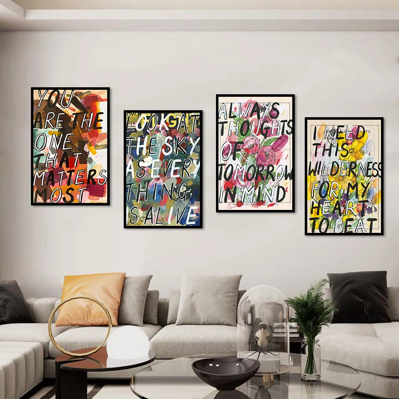 Street Graffiti Art Painting Motivational Letter Wall Canvas Poster Print Abstract Flower Picture Living Room Home Decor Cuadros
Street Graffiti Art Painting Motivational Letter Wall Canvas Poster Print Abstract Flower Picture Living Room Home Decor Cuadros