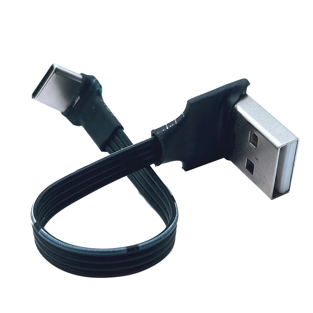 

Ultra-thin elbow type-c data cable wire USB2.0 double elbow charger Po short-term portable and universal 5CM-100CM