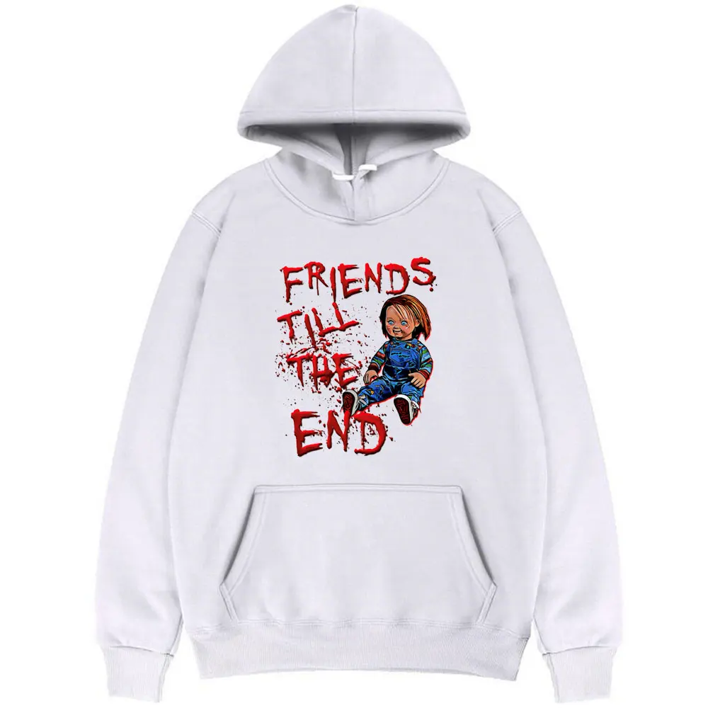 Friends Till The End Hoodies Mens Womens 80s Scary Horror Good Guy Chucky Hoodie Mens Loose Sweatshirts Men New Funny Sportswear
Friends Till The End Hoodies Mens Womens 80s Scary Horror Good Guy Chucky Hoodie Mens Loose Sweatshirts Men New Funny Sportswear