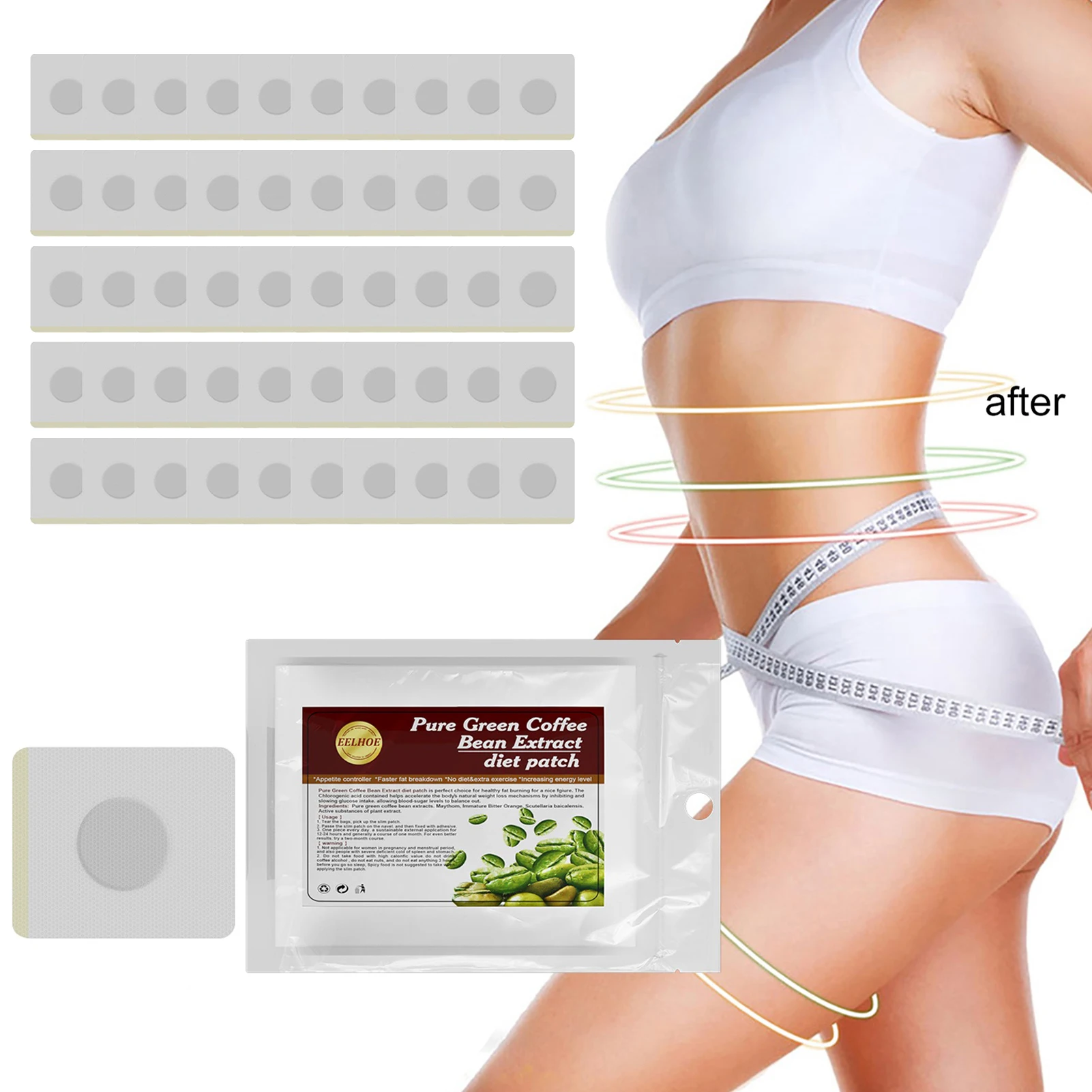 30 Days Mugwort Navel Sticker Healthy Slimming Abdomen Waist Sticker Effective Slimming Belly Pellet Sleep Better
30 Days Mugwort Navel Sticker Healthy Slimming Abdomen Waist Sticker Effective Slimming Belly Pellet Sleep Better