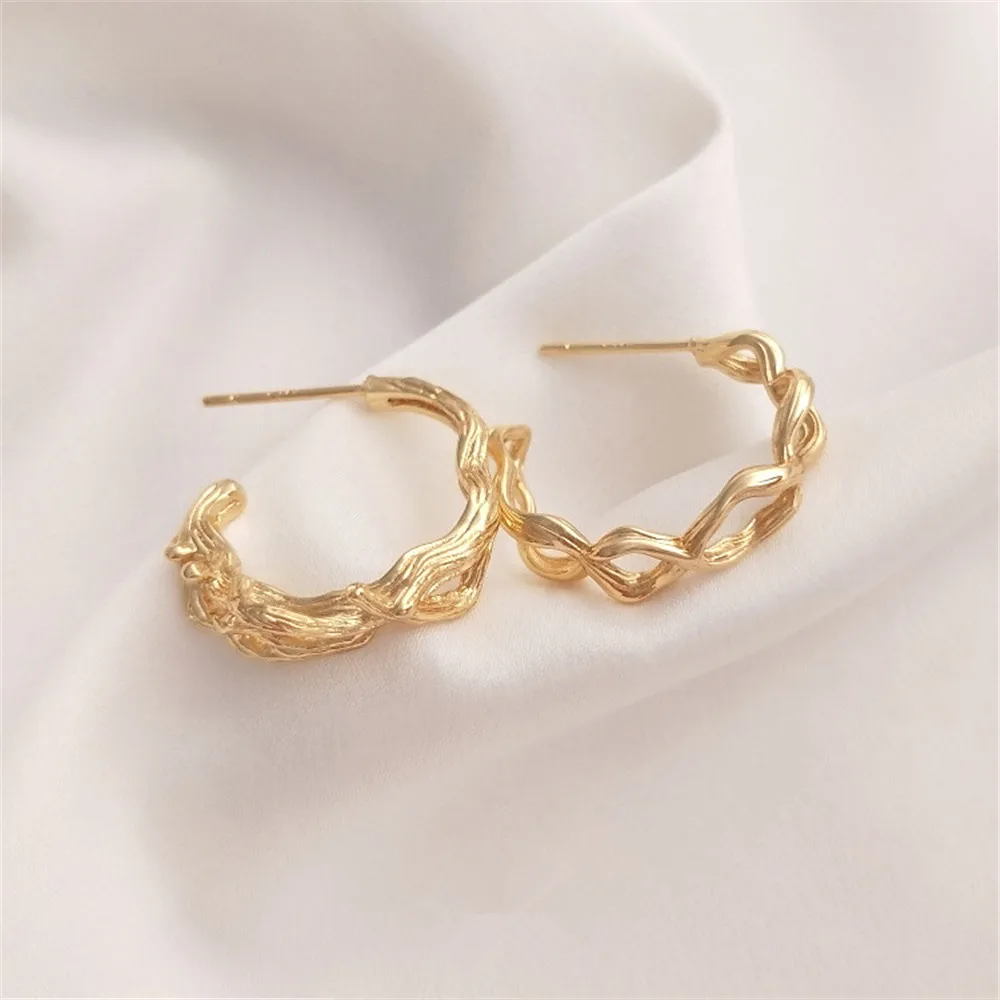 14K Gold Filled Plated Fashionable and creative branch C-type earrings 925 silver needle high quality female earrings
14K Gold Filled Plated Fashionable and creative branch C-type earrings 925 silver needle high quality female earrings