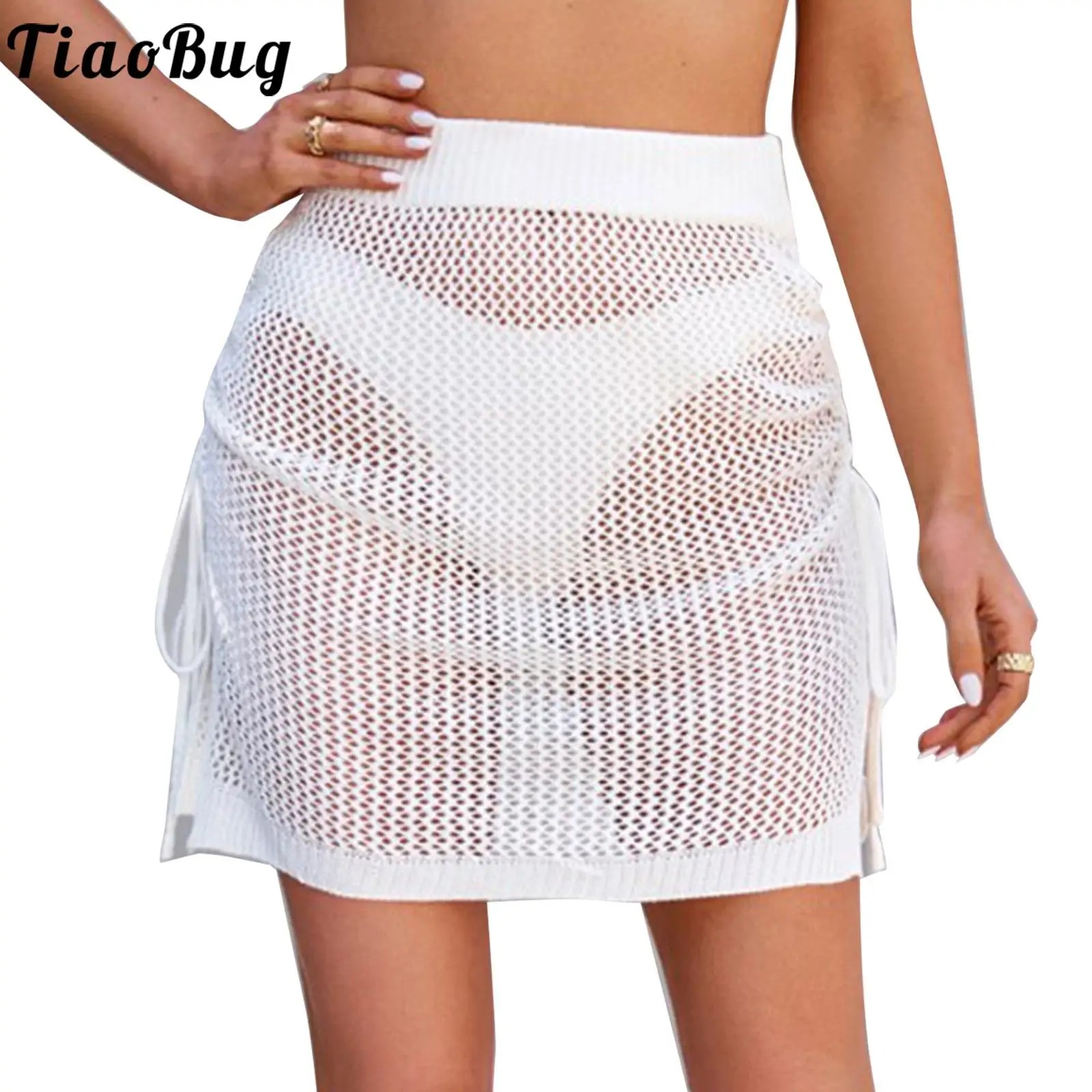 Летние сексуальные вязаные юбки, бикини, Пляжное нижнее белье для женщин, ажурные белые накидки, мини-юбки, Женская Клубная одежда 
Летние сексуальные вязаные юбки, бикини, Пляжное нижнее белье для женщин, ажурные белые накидки, мини-юбки, Женская Клубная одежда