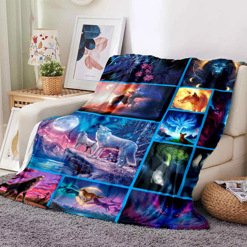 Dreamlike Wolf Soft Plush Sofa Bed Throwing Cartoon Picnic Blankets Modern Flannel Blanket Gedruckt Bettdecke Geschenk
Dreamlike Wolf Soft Plush Sofa Bed Throwing Cartoon Picnic Blankets Modern Flannel Blanket Gedruckt Bettdecke Geschenk