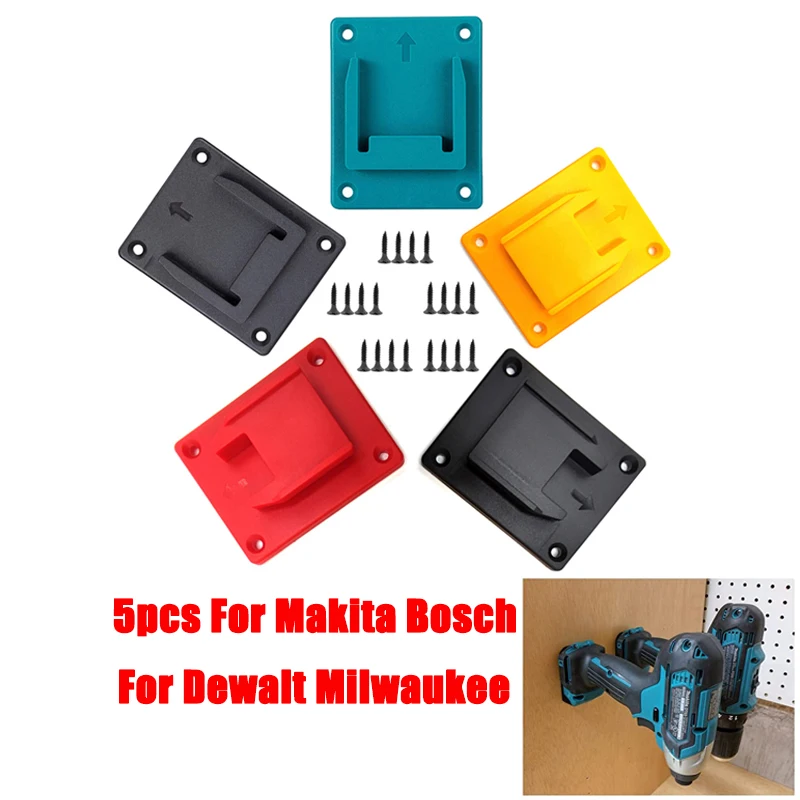 NEW-5 Packs Tool Holder Dock Mount for Makita 18V Fixing Devices Drill Tools Holder Case Makita Clip Battery Adapter
NEW-5 Packs Tool Holder Dock Mount for Makita 18V Fixing Devices Drill Tools Holder Case Makita Clip Battery Adapter