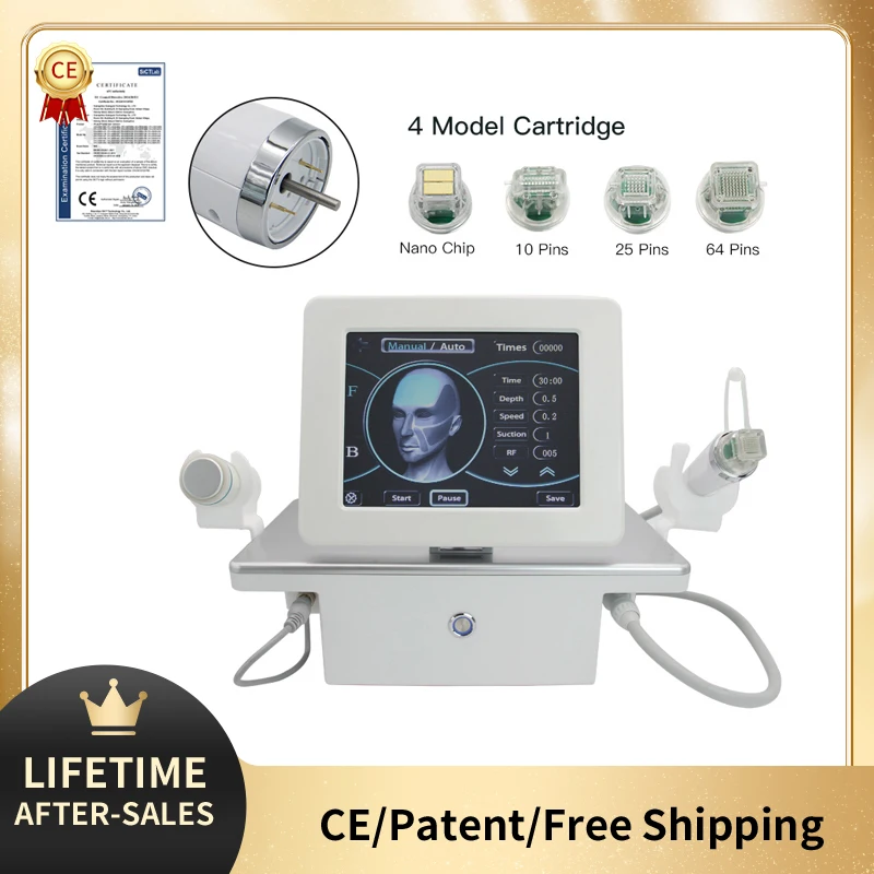2-in-1 RF Fractional Nanomicroneedle Machine With Cold Hammer Stretch Mark Removal Acne Scars Skin Firming Beauty Tool SPA
2-in-1 RF Fractional Nanomicroneedle Machine With Cold Hammer Stretch Mark Removal Acne Scars Skin Firming Beauty Tool SPA