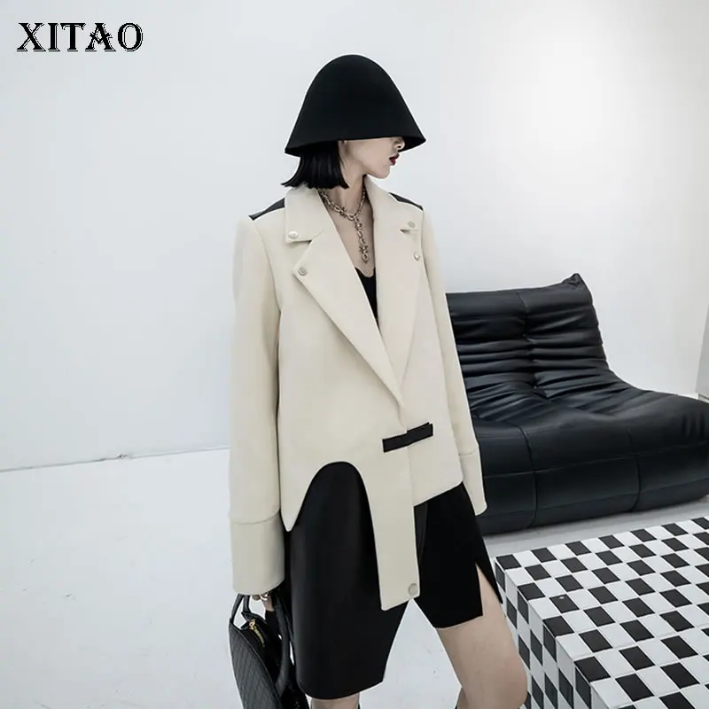 XITAO, модное короткое Асимметричное пальто, уличная мода, темперамент, универсальная женская верхняя одежда, весна 2022, Nw GWJ2934
XITAO, модное короткое Асимметричное пальто, уличная мода, темперамент, универсальная женская верхняя одежда, весна 2022, Nw GWJ2934