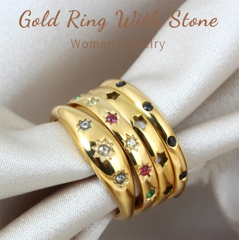Luxury 18K Real Gold Double Layer Pave Inlaid CZ Zirconia Ring for Women Brilliant Finger Rings Bijoux Wedding Anillos Gifts
Luxury 18K Real Gold Double Layer Pave Inlaid CZ Zirconia Ring for Women Brilliant Finger Rings Bijoux Wedding Anillos Gifts