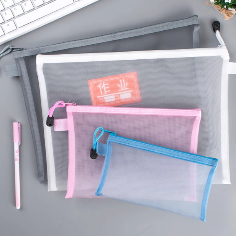 Solid Color Clear A6 Nylon Mesh Storage Bag Document Bag File Folder Pencil Pen Organizer Office School Sudents Supplies A6 Bags
Solid Color Clear A6 Nylon Mesh Storage Bag Document Bag File Folder Pencil Pen Organizer Office School Sudents Supplies A6 Bags