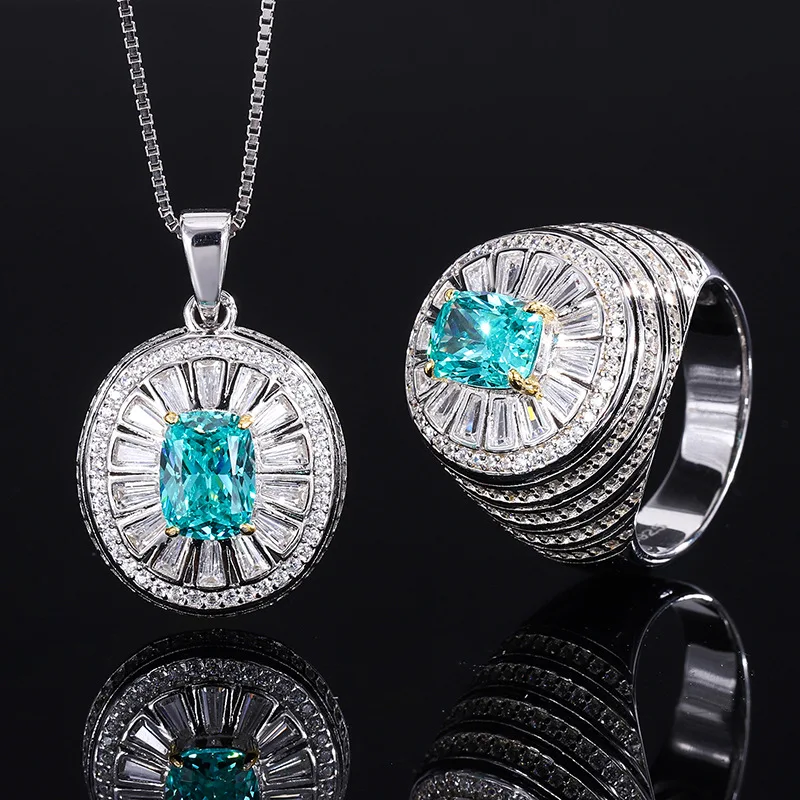 Женский комплект ювелирных изделий из серебра 925 пробы с подвеской и кольцом
Женский комплект ювелирных изделий из серебра 925 пробы с подвеской и кольцом