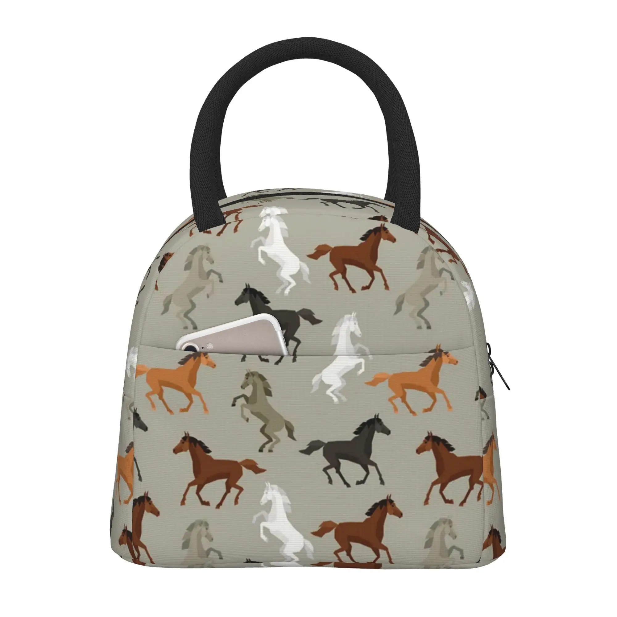 Horses Lunch Bag for Women Large Reusable Insulated Lunch Box for Work, Adult Foldable Tote for Office
Horses Lunch Bag for Women Large Reusable Insulated Lunch Box for Work, Adult Foldable Tote for Office