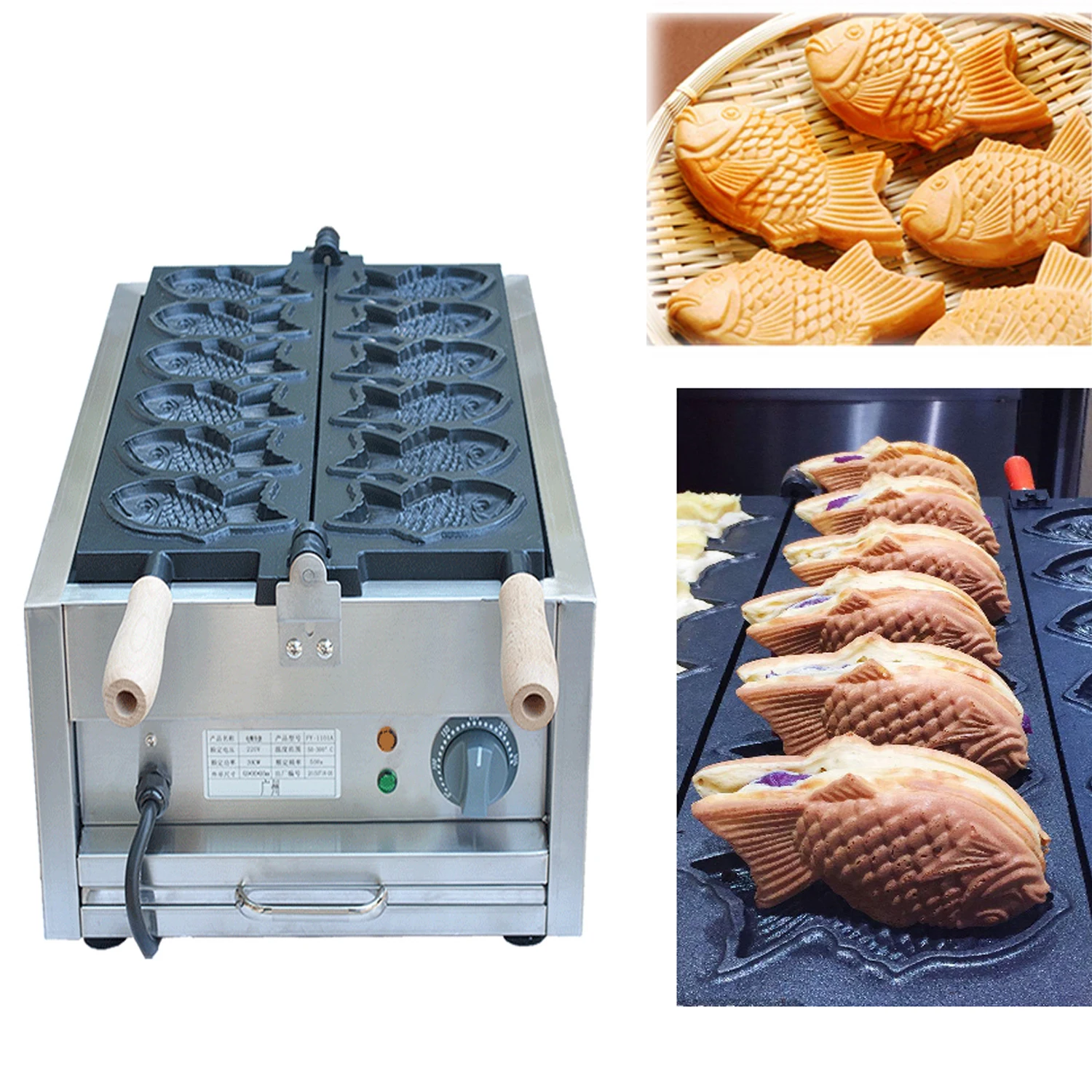 Fast Shipment Electric Regular Model 6 Pcs Big Fish Waffle Taiyaki machine , fish waffle maker,
Fast Shipment Electric Regular Model 6 Pcs Big Fish Waffle Taiyaki machine , fish waffle maker,