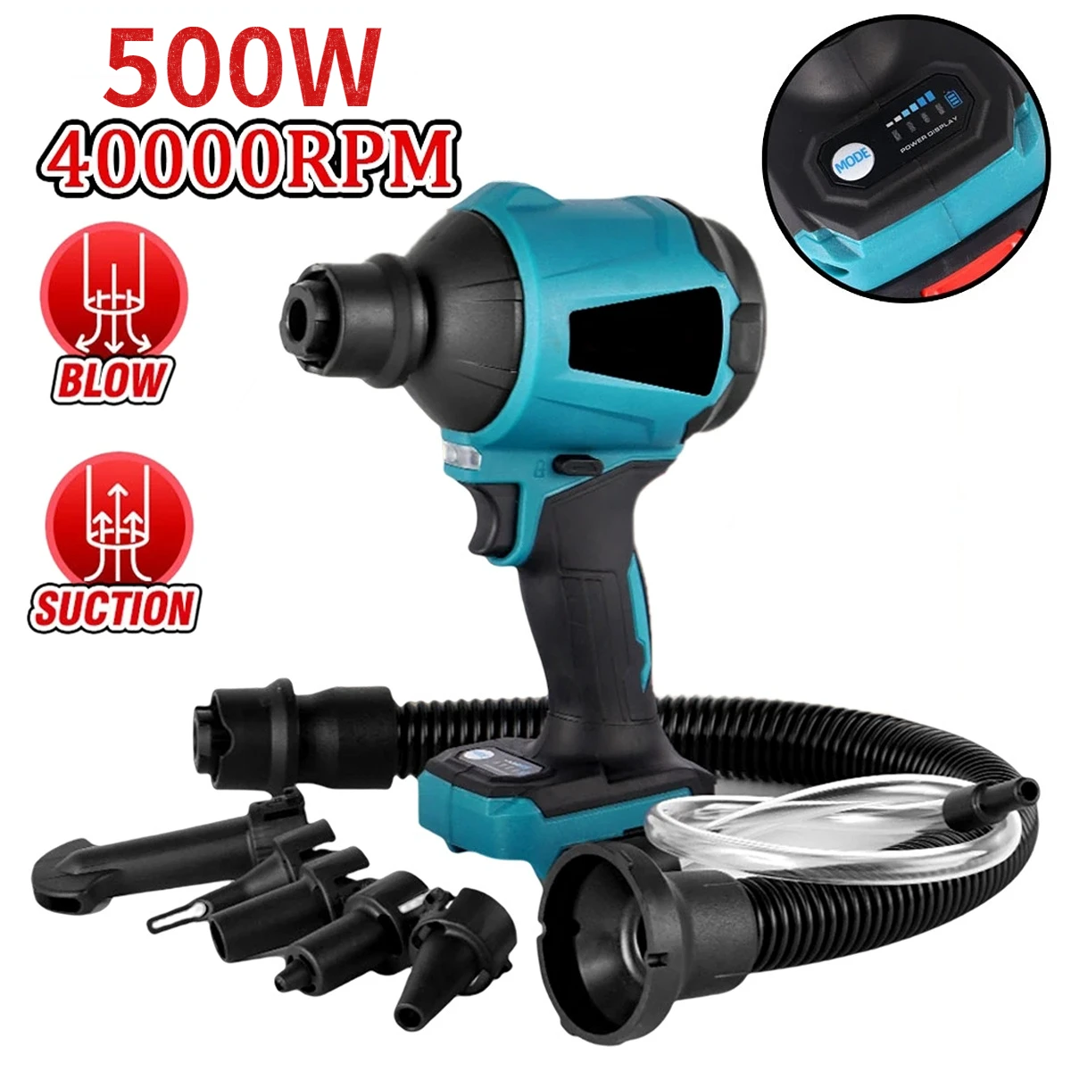 Cordless Dust Blower Electric Air Duster Inflator Cleanner Blowing Fan Fit Air for Car Electronic Cleaning For Makita 18V
Cordless Dust Blower Electric Air Duster Inflator Cleanner Blowing Fan Fit Air for Car Electronic Cleaning For Makita 18V