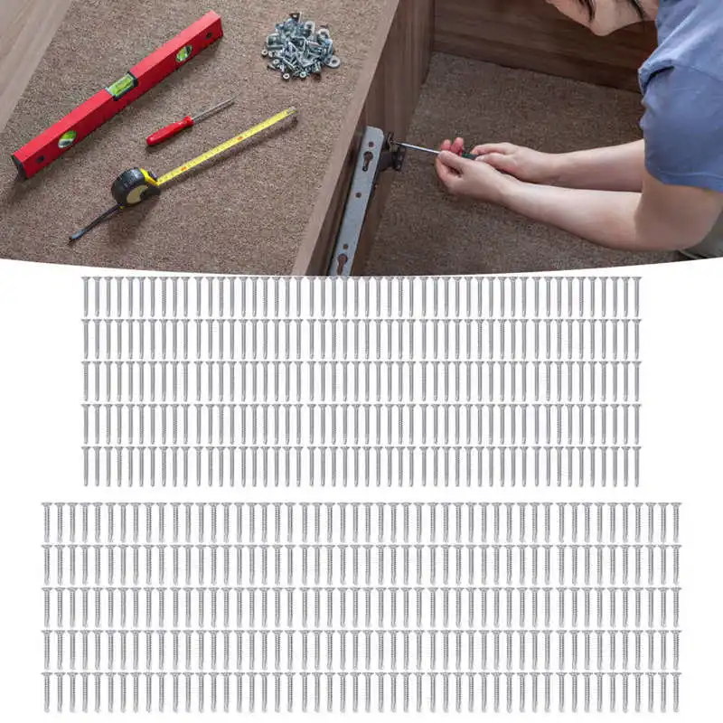 250Pcs Self Drilling Screw Countersunk Head 410 Stainless Steel 32mm Nominal Length Screw Assortment 
250Pcs Self Drilling Screw Countersunk Head 410 Stainless Steel 32mm Nominal Length Screw Assortment