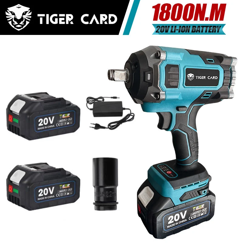 1800N.M Torque Brushless Electric Impact Wrench For Trucks 1/2 inch Cordless Wrench Driver Tool For Makita 18V Battery
1800N.M Torque Brushless Electric Impact Wrench For Trucks 1/2 inch Cordless Wrench Driver Tool For Makita 18V Battery