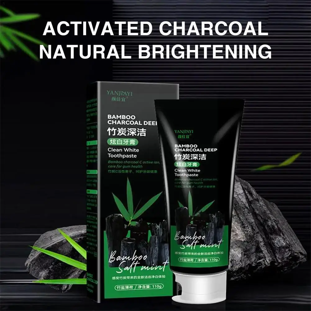 100g Natural Bamboo Charcoal Toothpaste Deep Clean The Whitening Toothpaste Smoke Oral Stains Dental Black Whitening Dispel R1X3
100g Natural Bamboo Charcoal Toothpaste Deep Clean The Whitening Toothpaste Smoke Oral Stains Dental Black Whitening Dispel R1X3