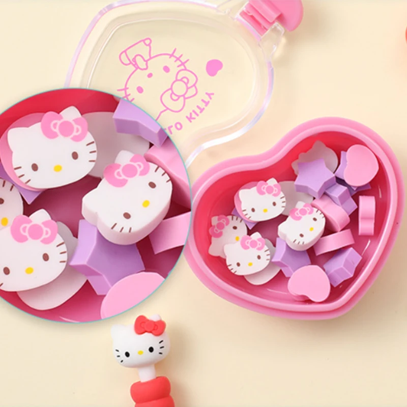 Мультяшный аниме карандаш ластик Kawaii Kittys формы Мини Ластики резиновые студенческие письменные принадлежности канцелярские подарки с сердцем коробка
Мультяшный аниме карандаш ластик Kawaii Kittys формы Мини Ластики резиновые студенческие письменные принадлежности канцелярские подарки с сердцем коробка